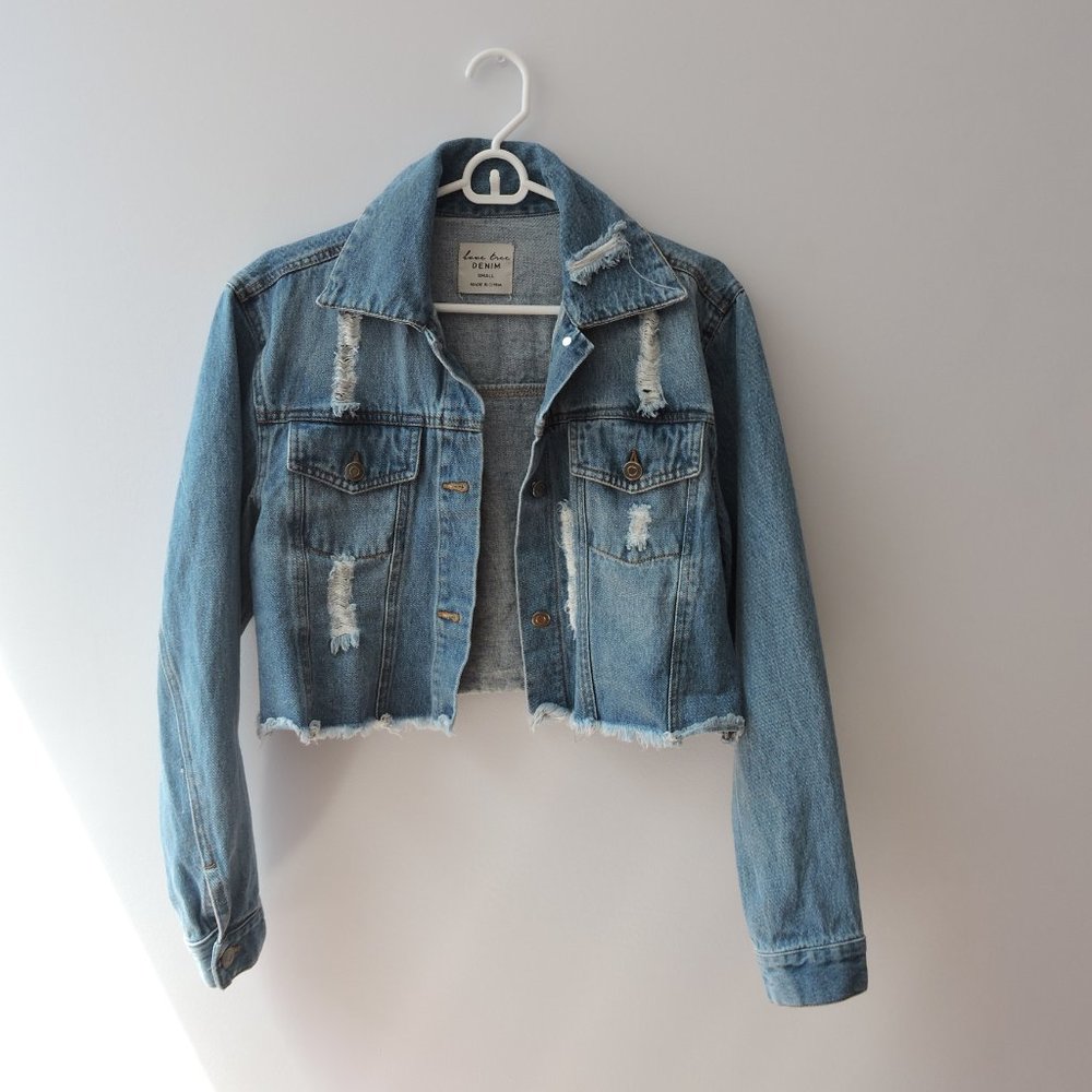 Cropped Denim Jacket - Picture 4 of 4